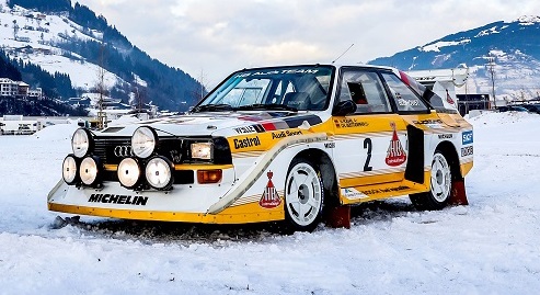 The legendary AudiQuattro Rallye
