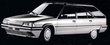 Citroen BX  Break, Citroen specs, horse power, torque, curb weight, dimensions, car specs