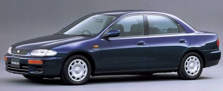 Mazda Familia Sedan, Mazda specs, Mazda engine, dimensions, weight