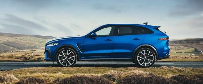 Jaguar F-Pace SVR 2021, horse power, technical specifications, carspec, curb weight