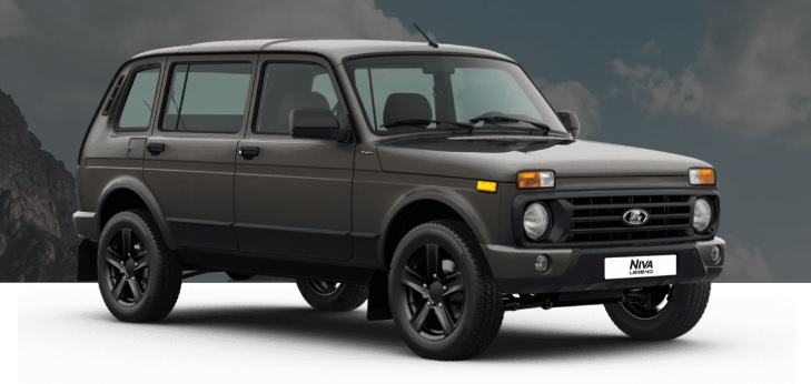 Lada Niva Legend 5 doors, 4x4 car, models, specs, curb weight, dimensions