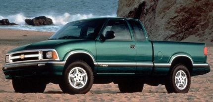 Chevrolet S-10 Pickup 4.3, Chevrolet specs, horse power, torque, curb weight, dimensions, car specs, V6