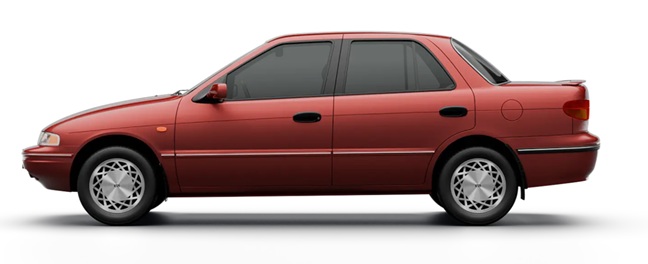Kia Sephia, Kia specs, technical specifications, horse power, carspec, curb weight
