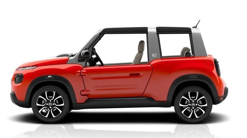 Citroen e-Mehari, Citroen specs, horse power, torque, curb weight, dimensions, car specs, kWh